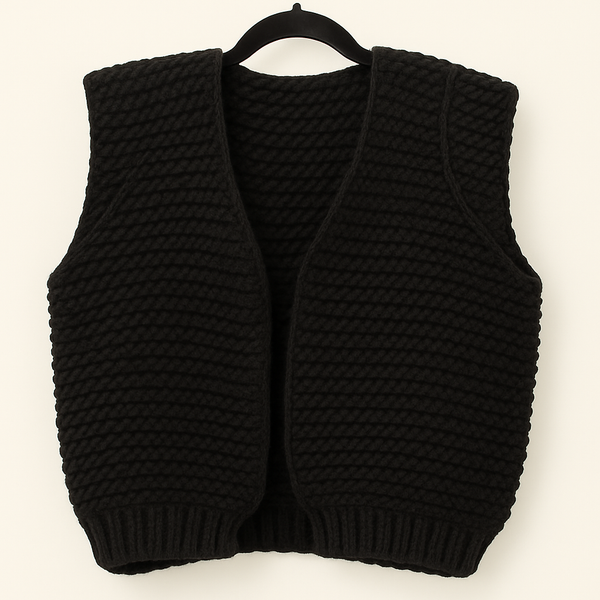 Knitted Gilet Gisele Black
