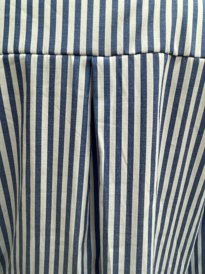 Classic Blouse Striped Grey