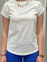 Load image into Gallery viewer, Organic t-shirt with rolled sleeves Faded Black
