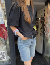 Load image into Gallery viewer, Renée Puffed Sleeve Blouse Black
