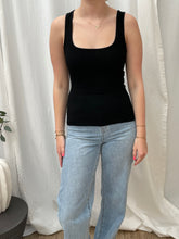 Afbeelding in Gallery-weergave laden, Square Neck Top in Black
