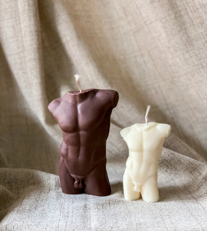 Male Body Candle Big - Choco