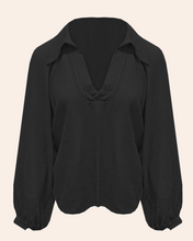 Load image into Gallery viewer, V-Neck Blouse Bella Black
