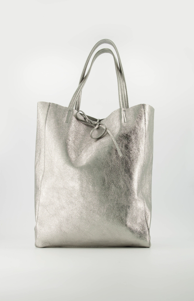 Totebag Mia Silver Metallic
