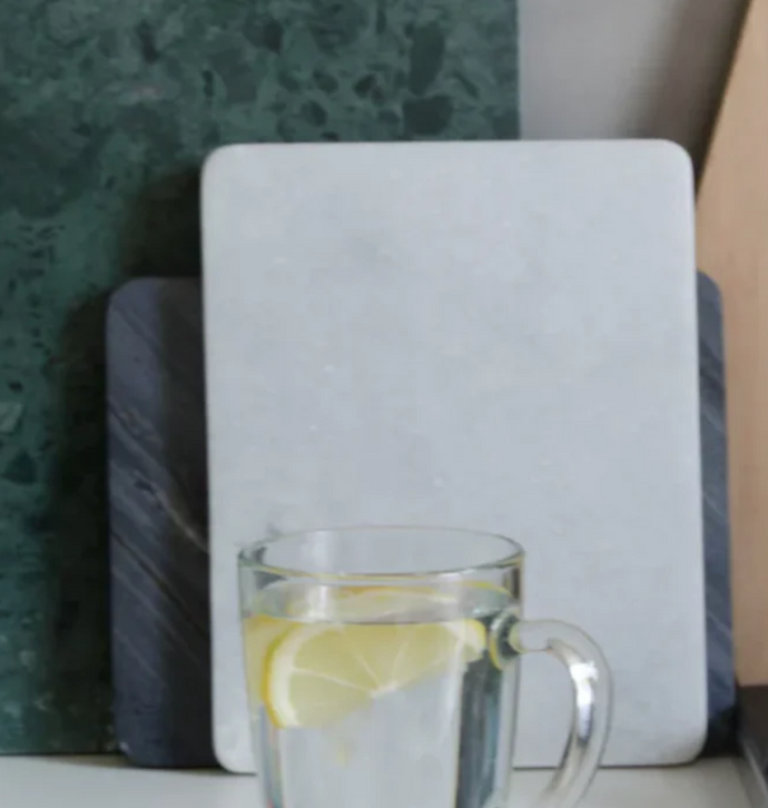 Marble Choppingboard Small - White