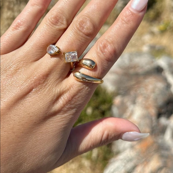 Gold Drop Ring