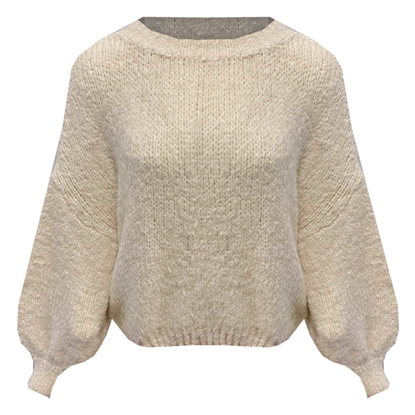 Oversized Knit Ezra Creme