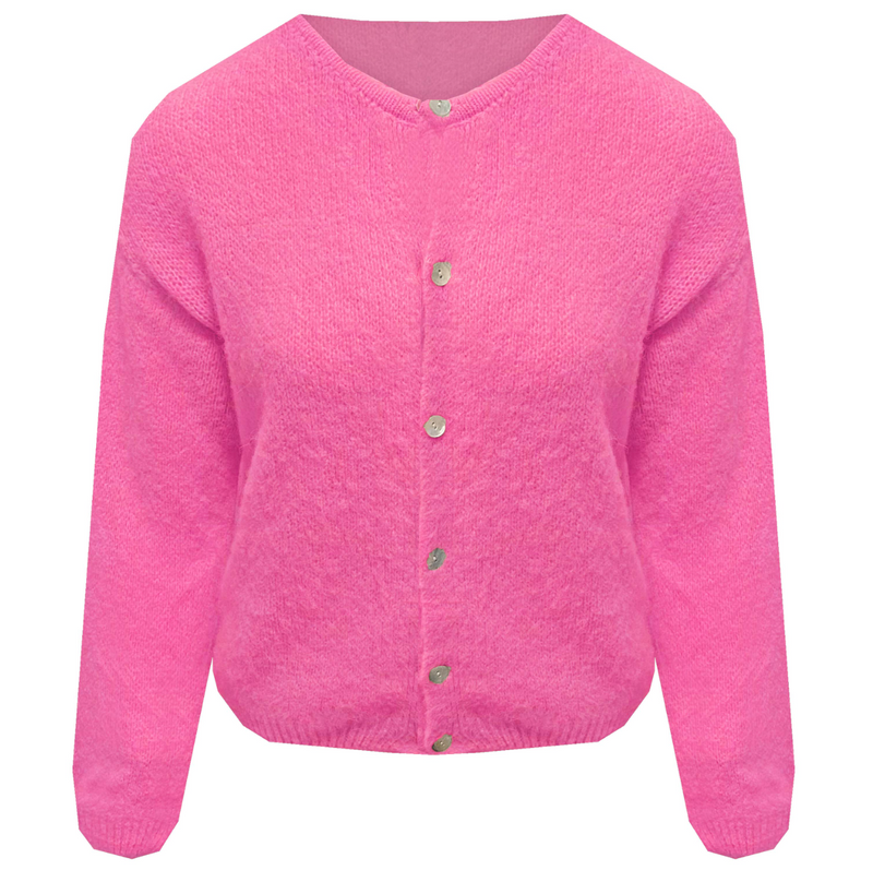 Cardigan Ally Bright Pink