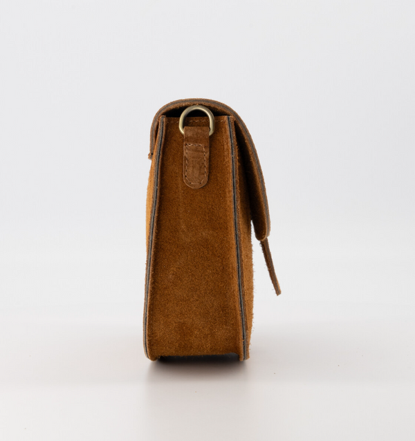 Crossbodybag Moon COGNAC Suede