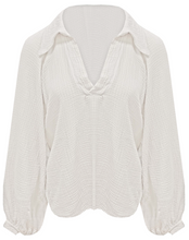 Load image into Gallery viewer, V-Neck Blouse Bella White
