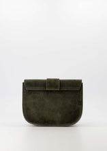 Load image into Gallery viewer, Crossbodybag Moon DarkGreen Suede
