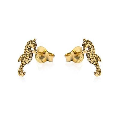 Earstud Seahorse - Gold