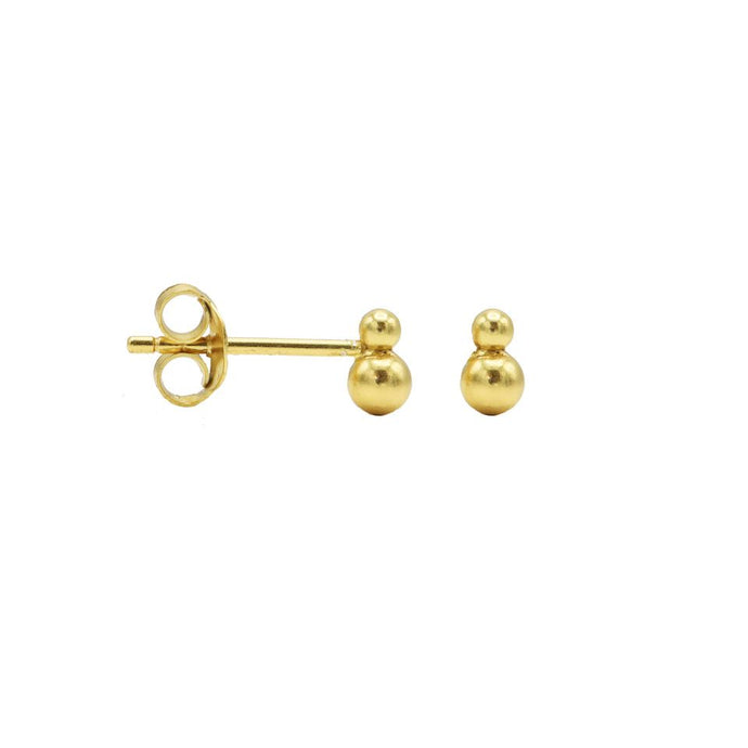 Earstud Double Dot - Gold